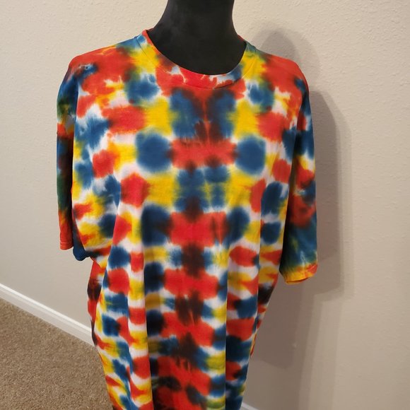 Tie Dye Boho Bohemia unisex  short sleeve T-shirt size 2X.100% cotton. - Picture 2 of 10
